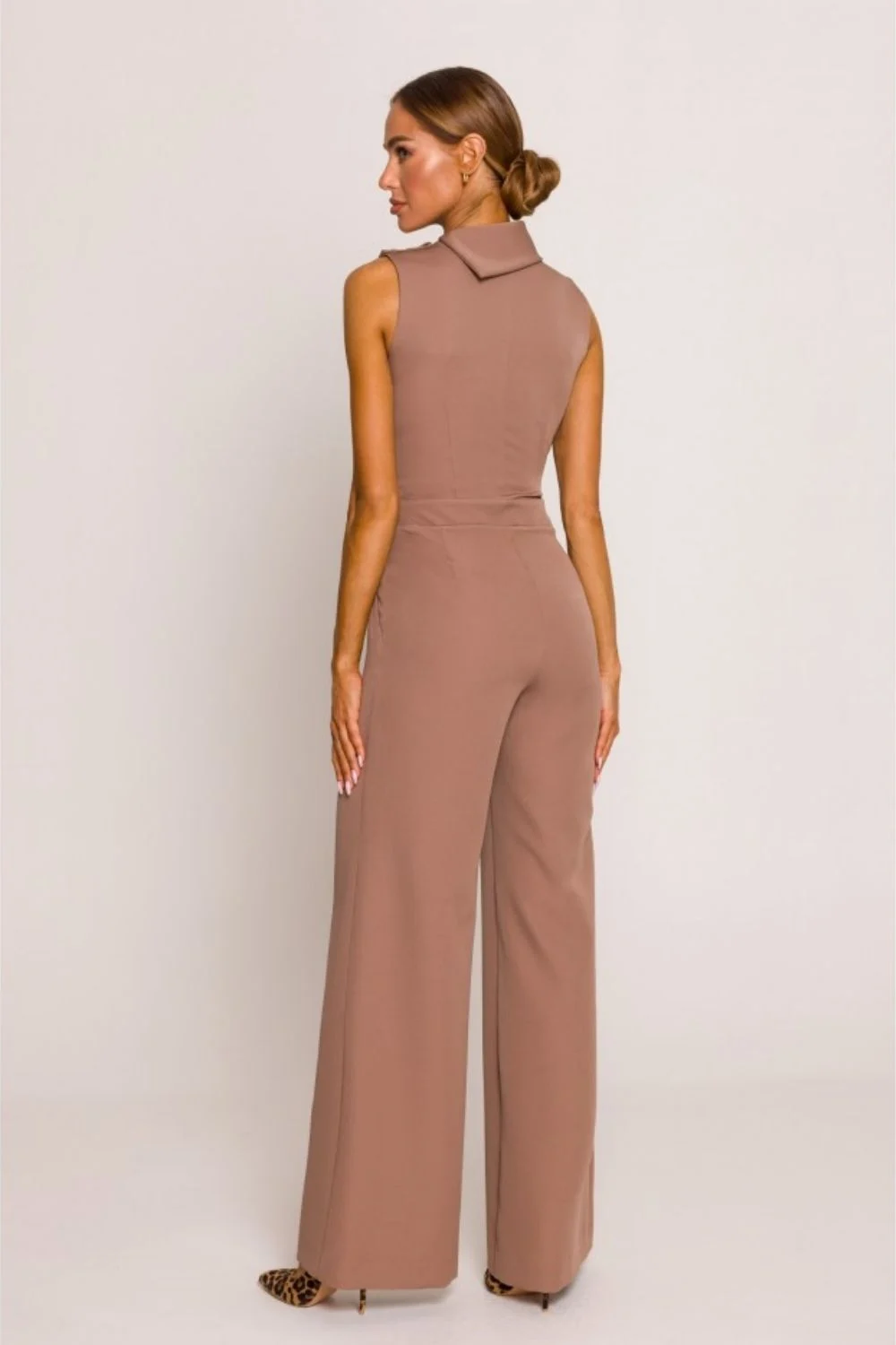 Combinaison brune à jambes larges – Image 2
