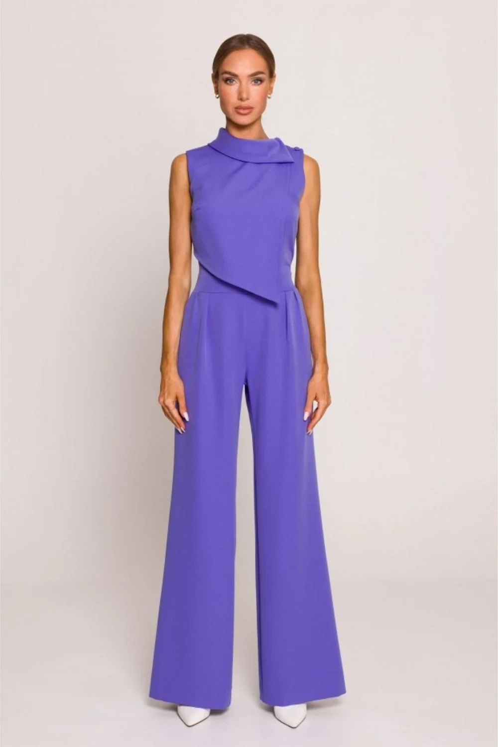 Combinaison violette à jambes larges