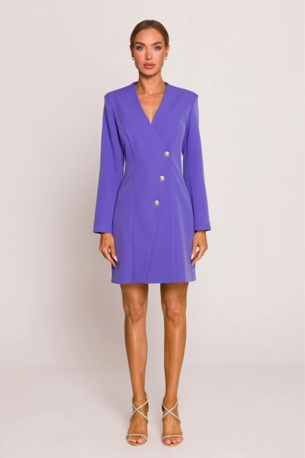 Robe violette à manches longues – Image 2