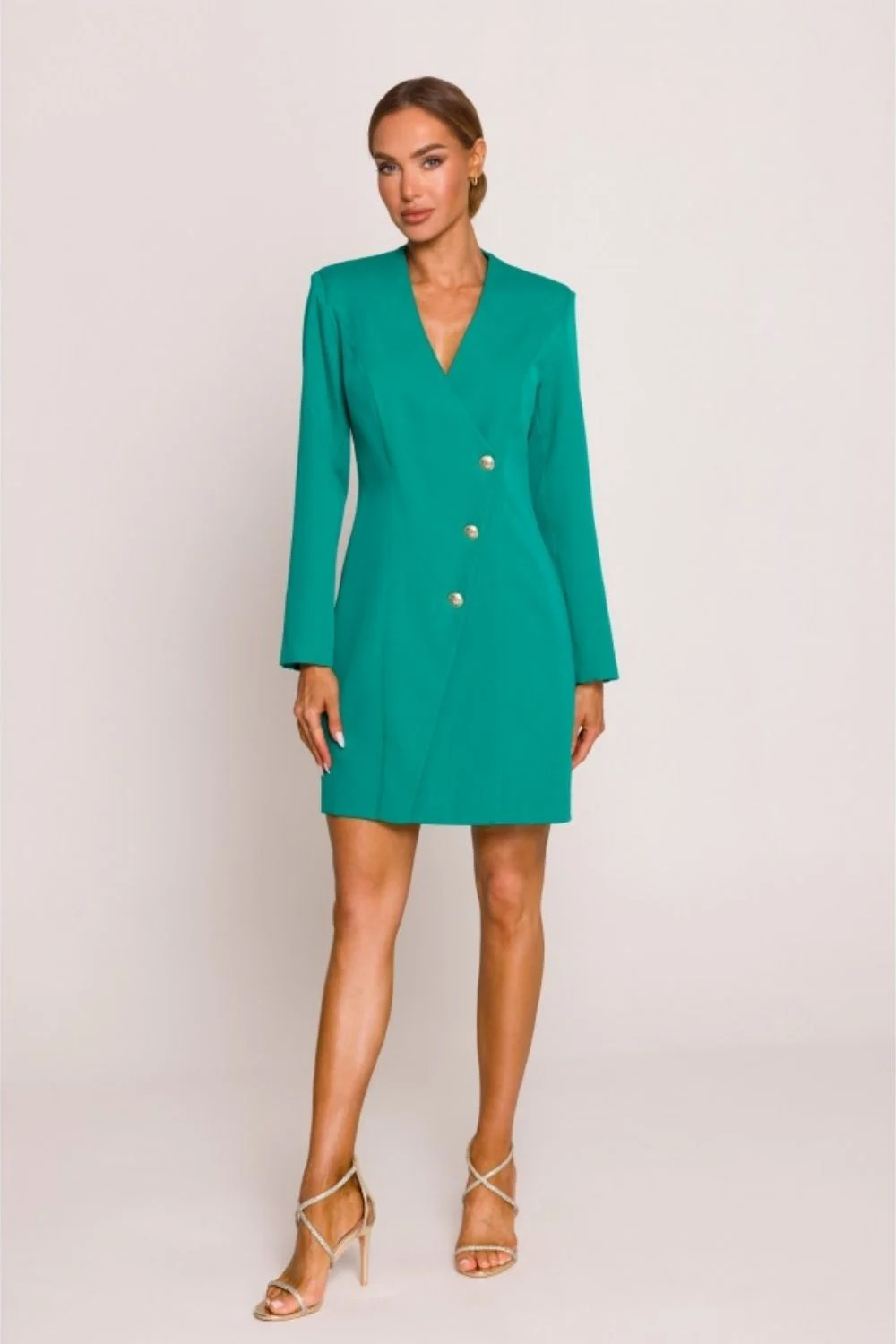 Robe verte à manches longues – Image 2