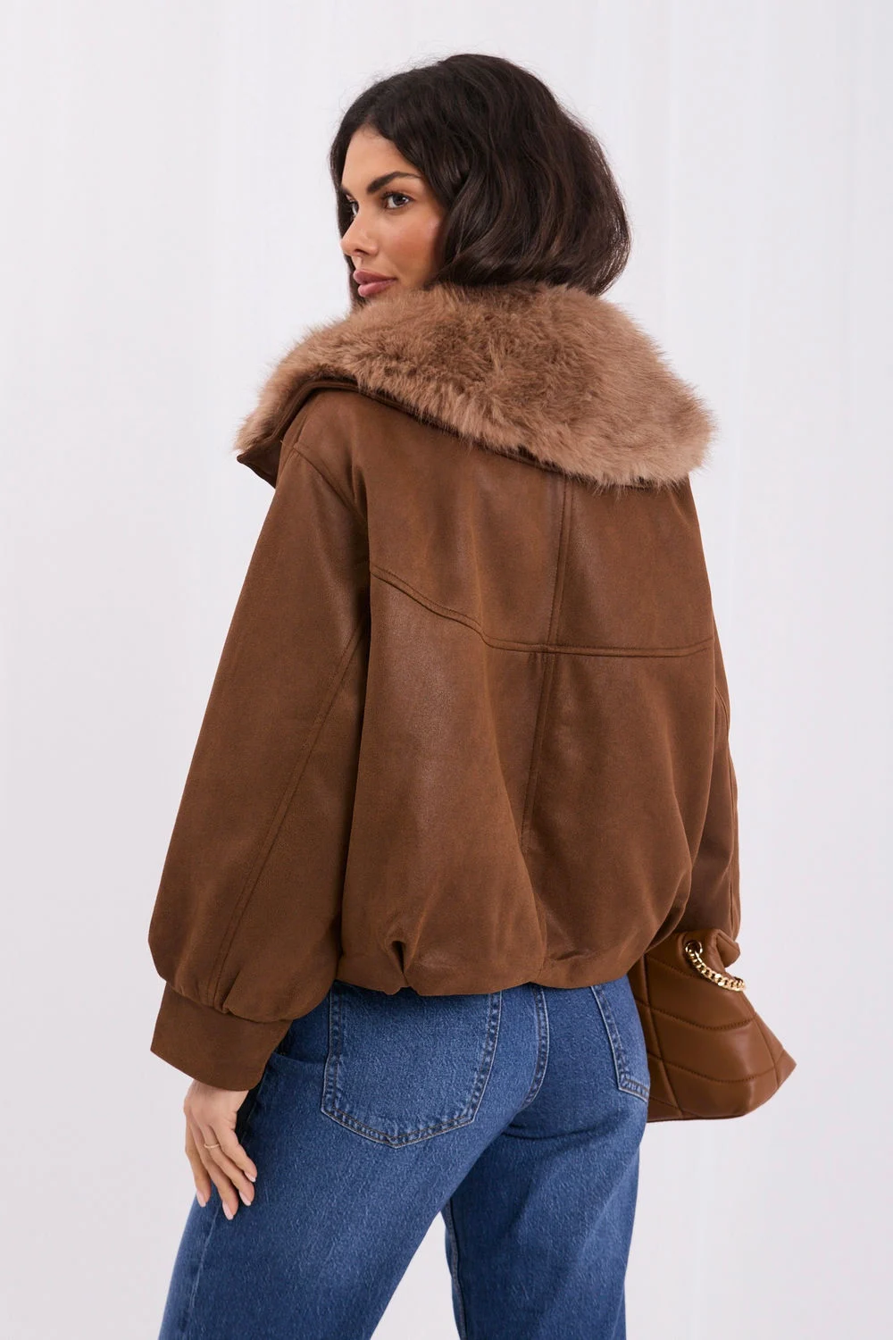 Veste bomber brune – Image 3
