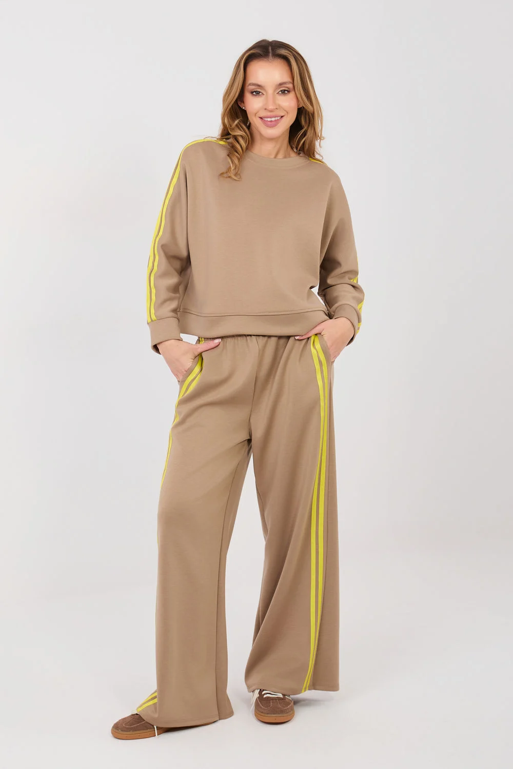 Ensemble sweat beige