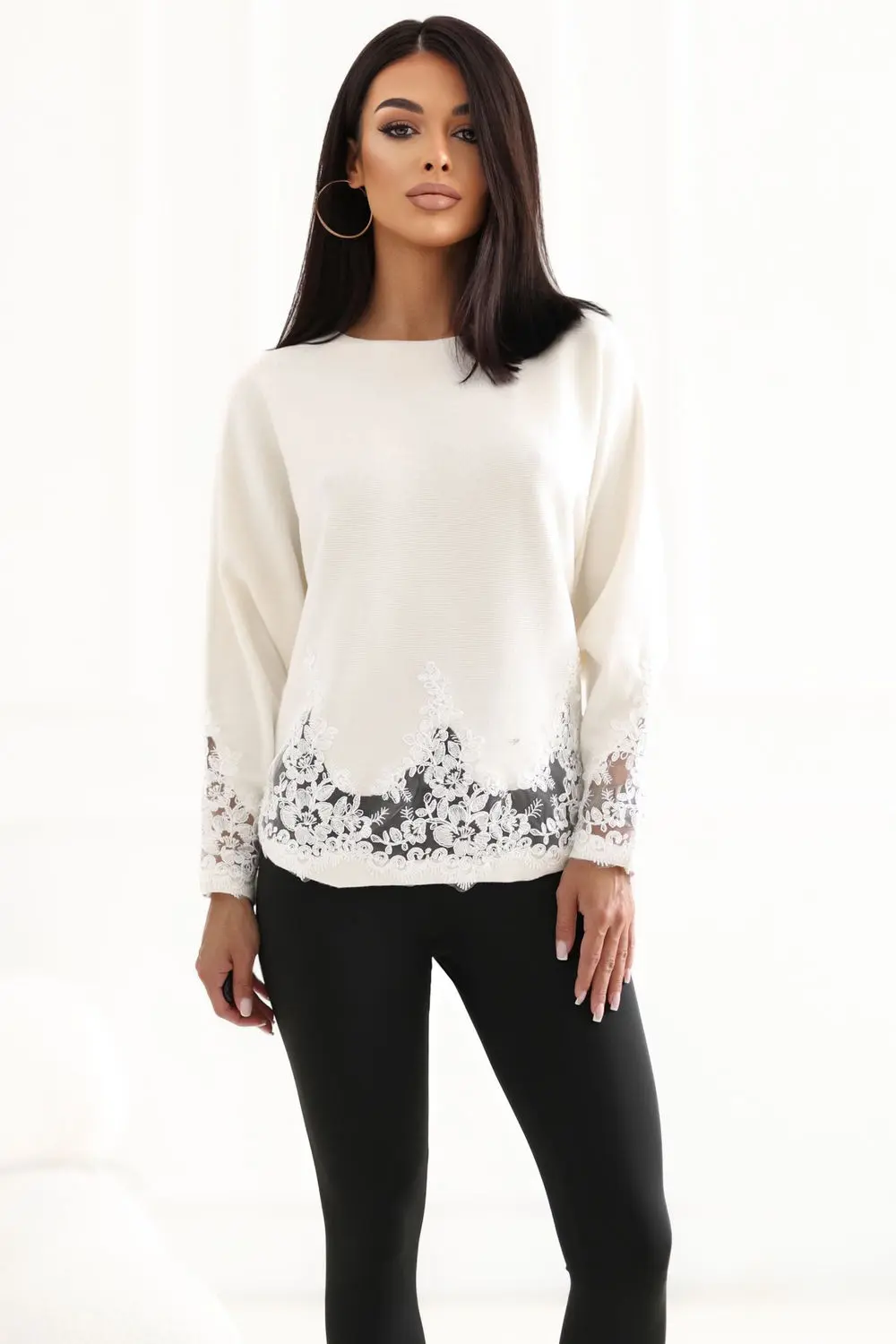 Chandail oversize beige