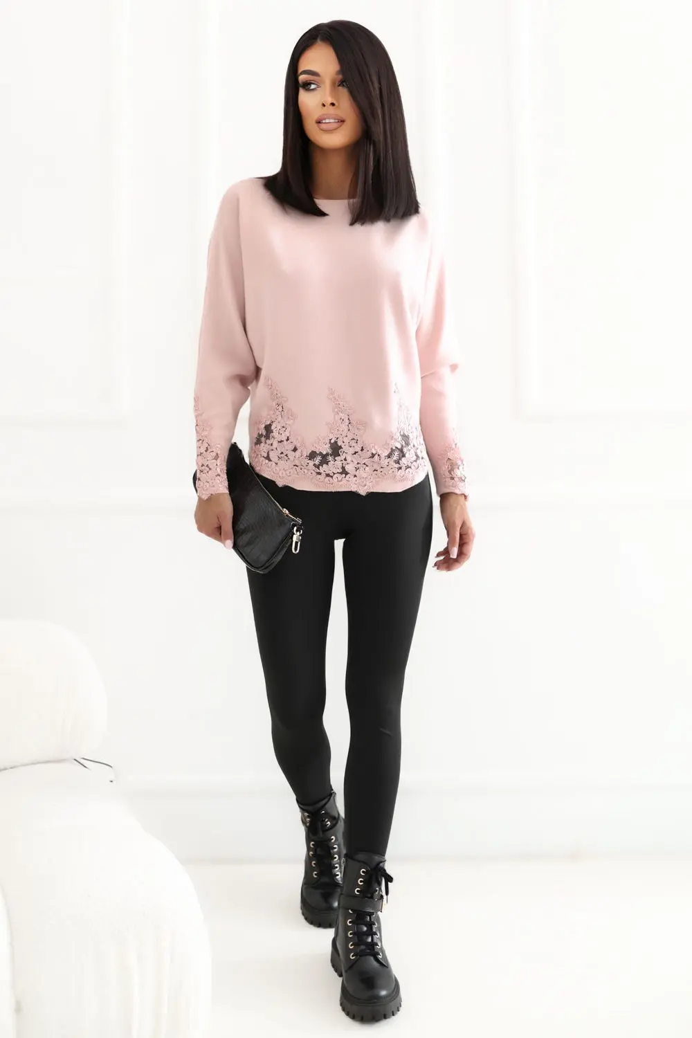 Chandail oversize rose – Image 2