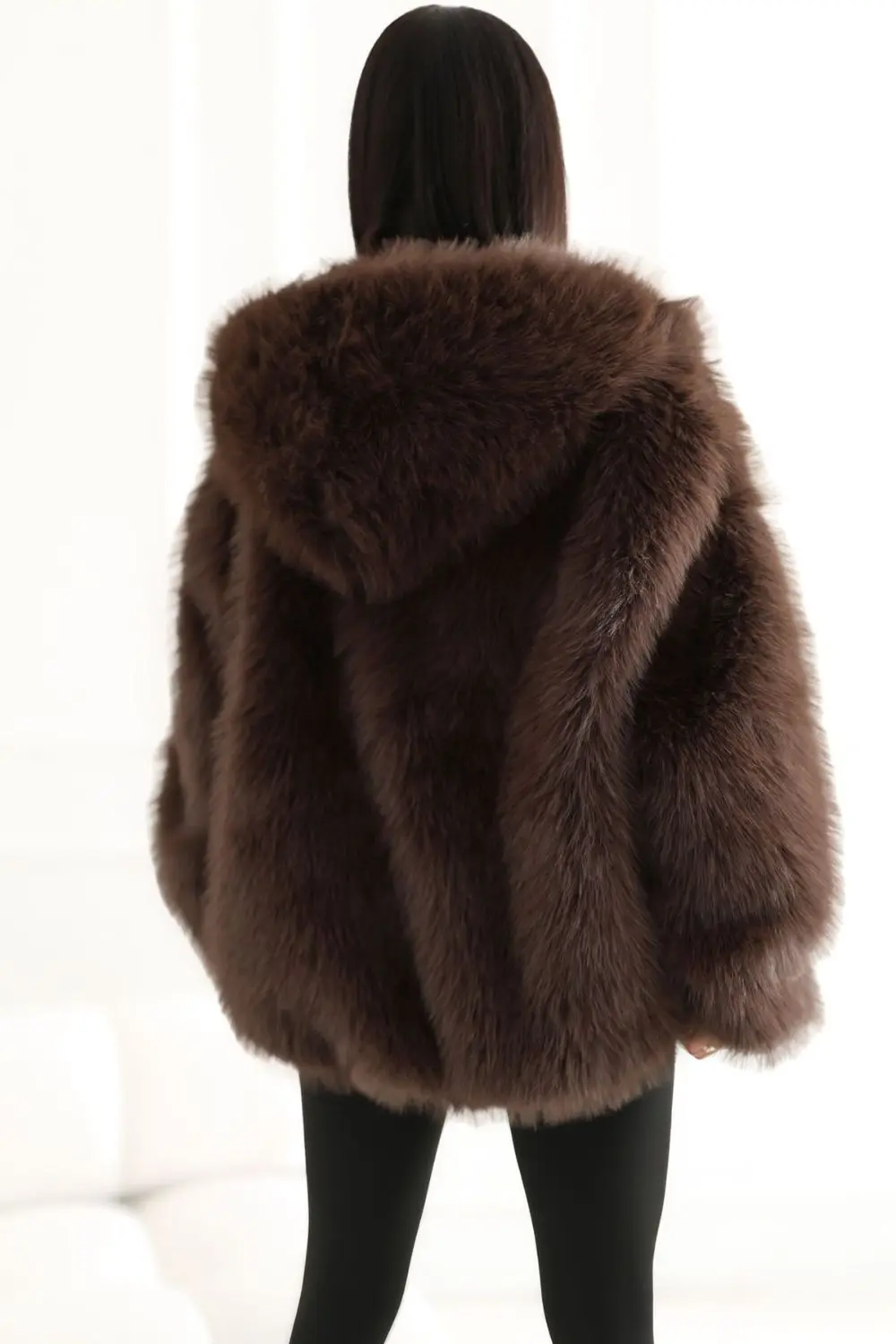 Veste brune à capuche – Image 4