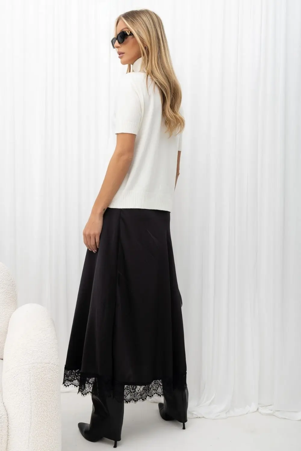 Jupe midi noire – Image 2