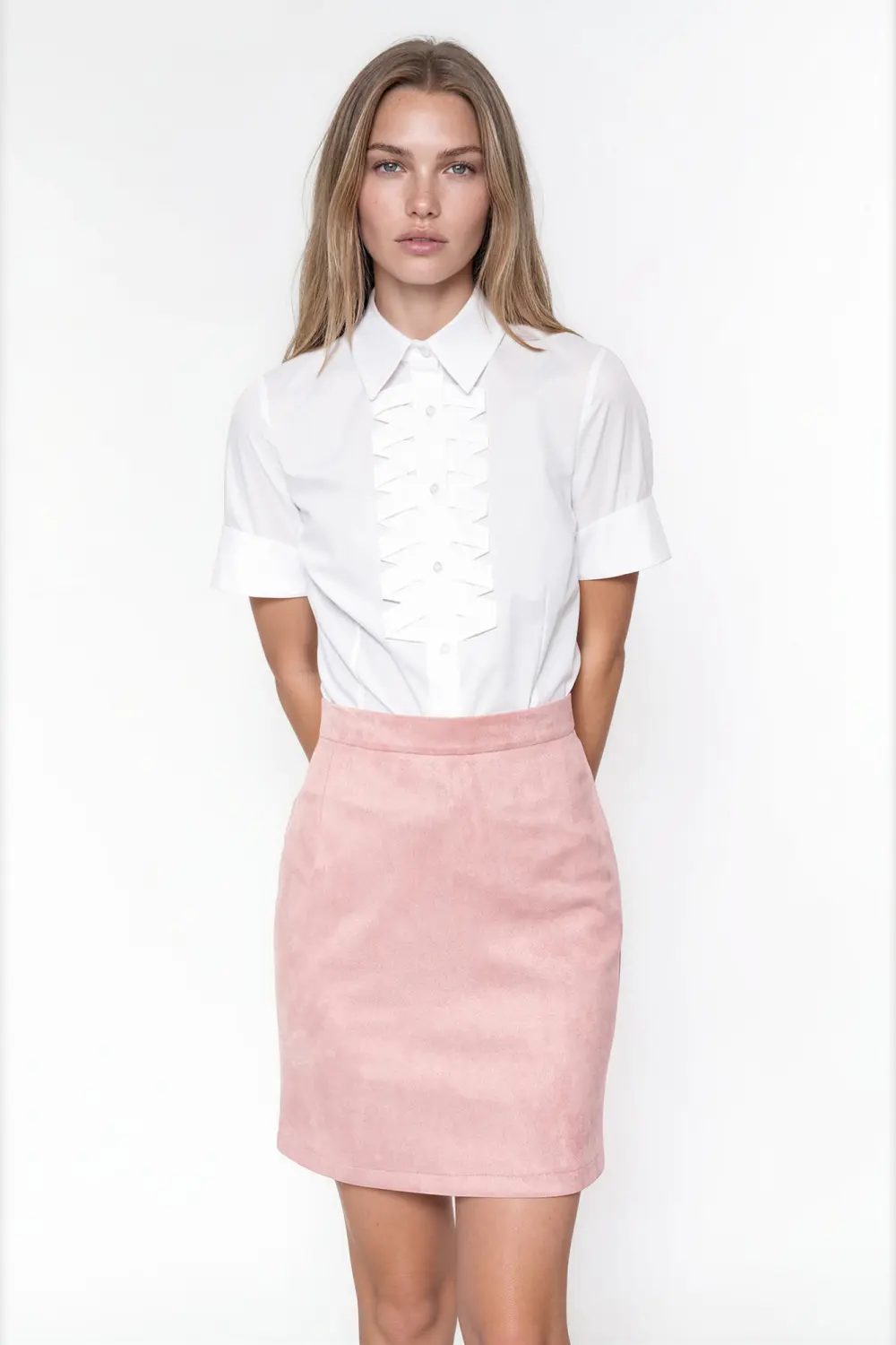 Chemise manche courte blanc