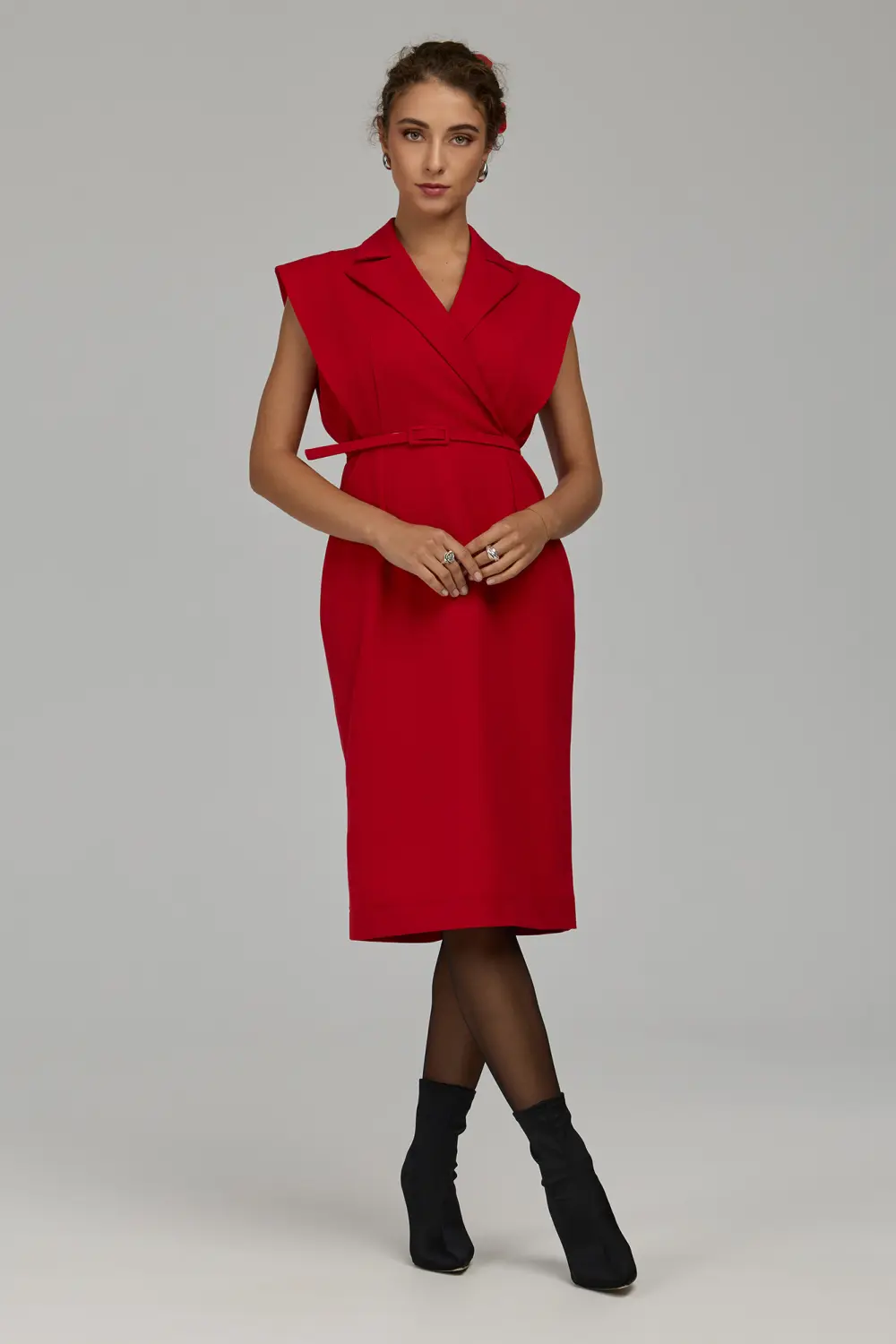 Robe casual rouge – Image 2