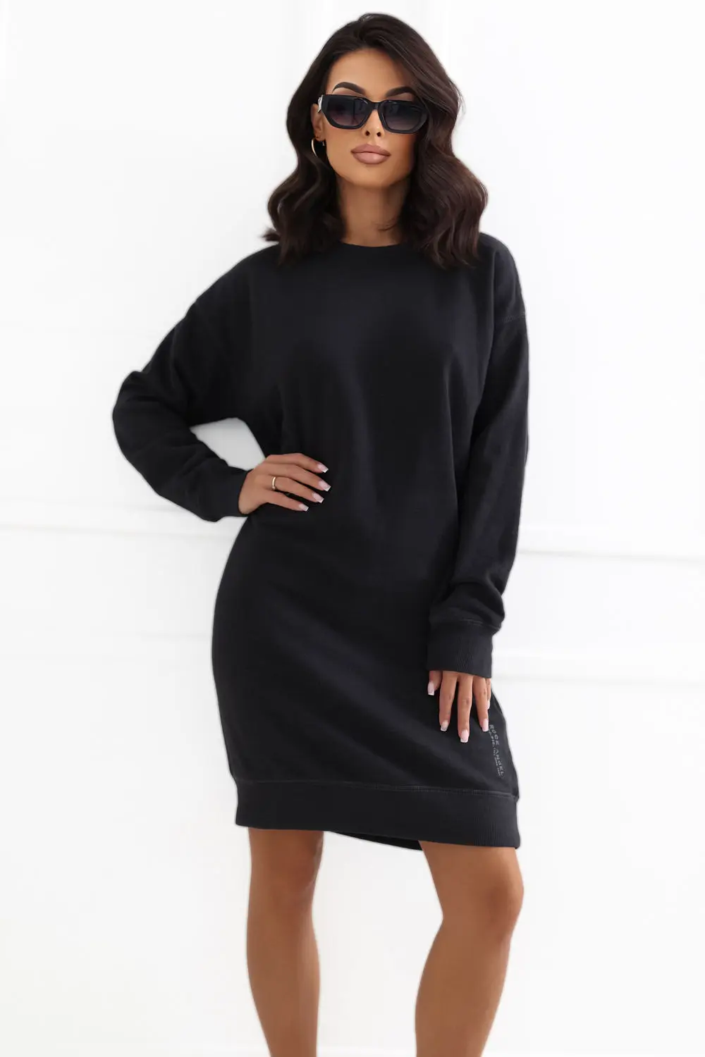 Robe sweat oversize grise