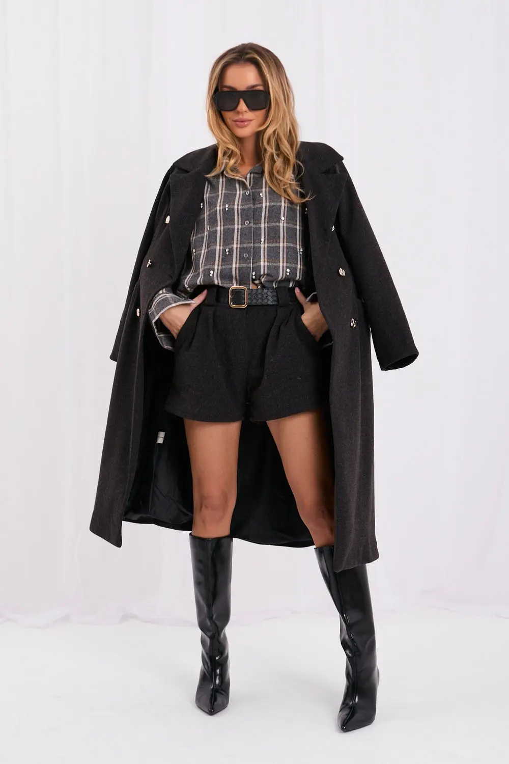 Chemise manche longue grise