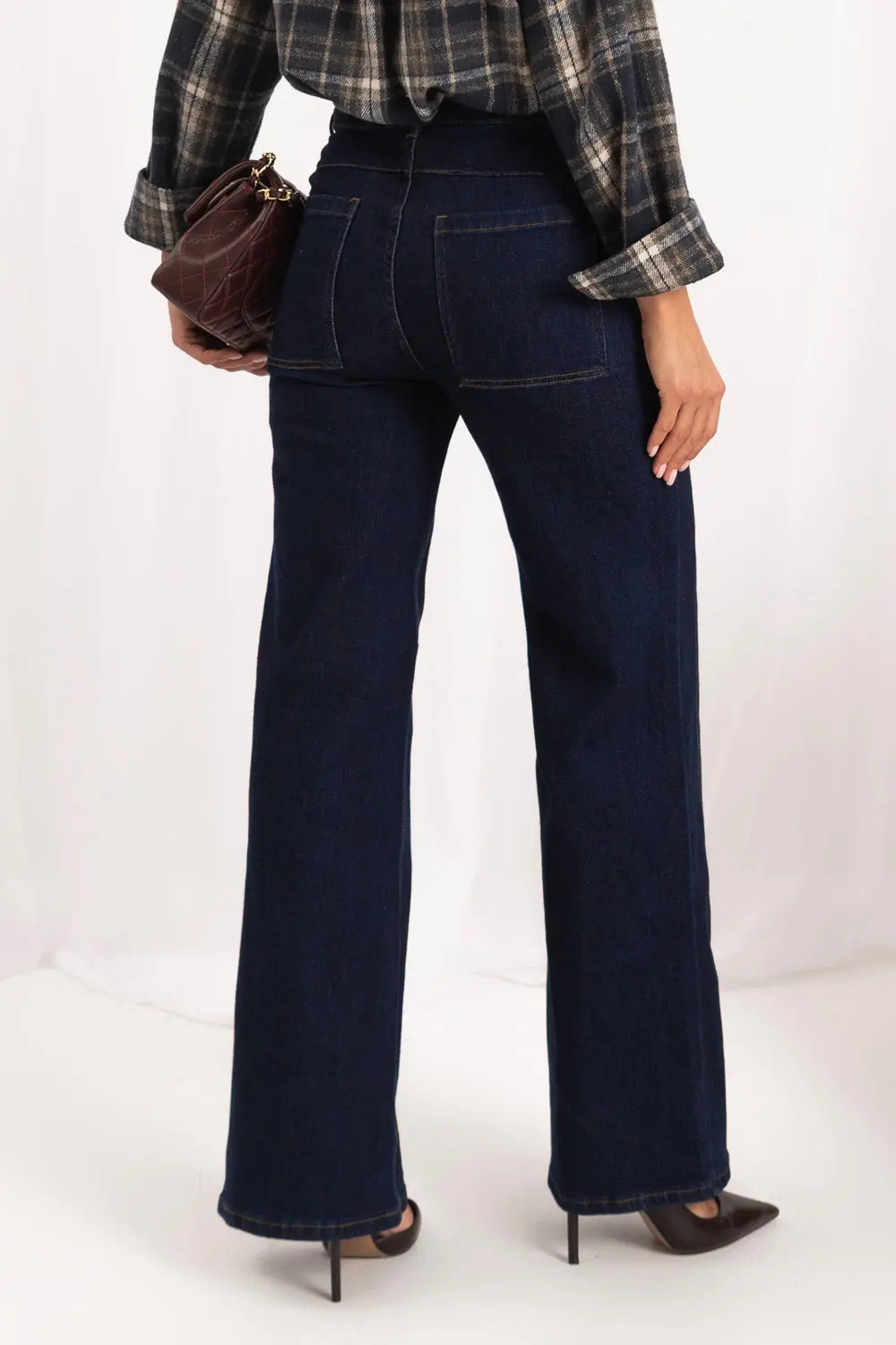 Jean large bleu marine – Image 3