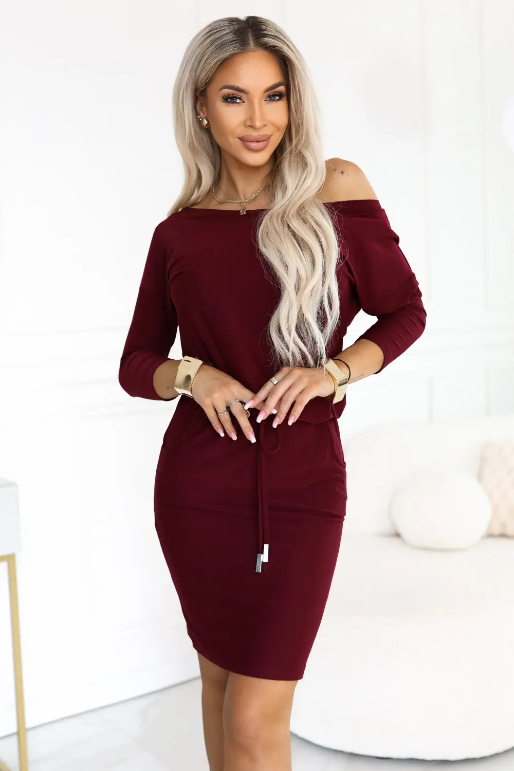 Robe midi rouge