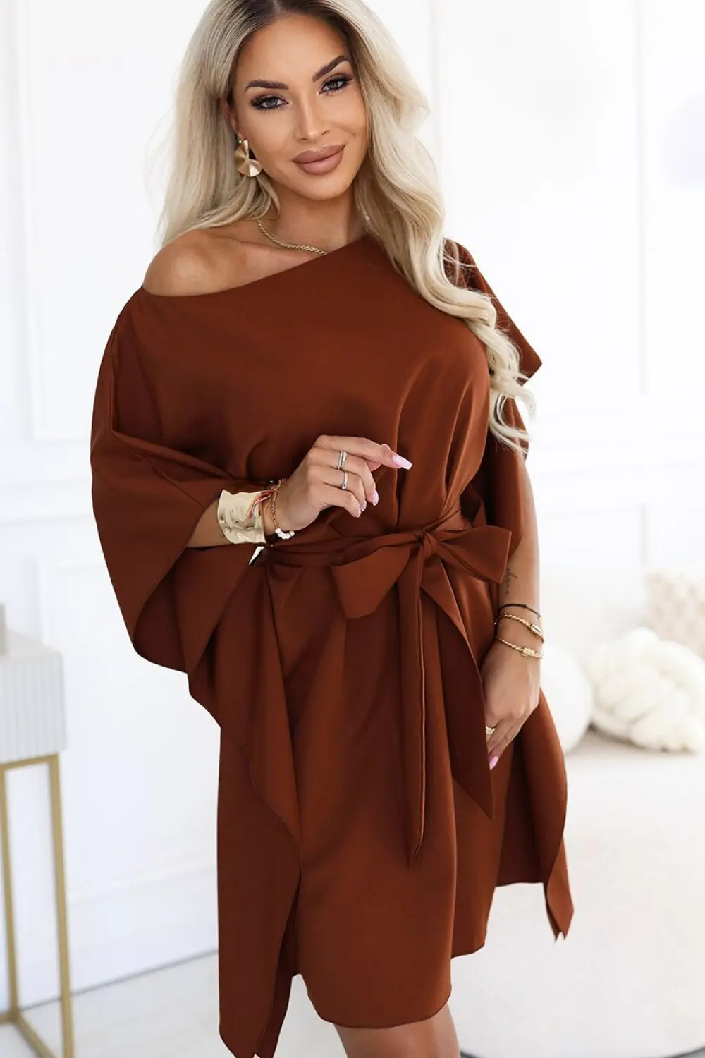 Robe casual brune