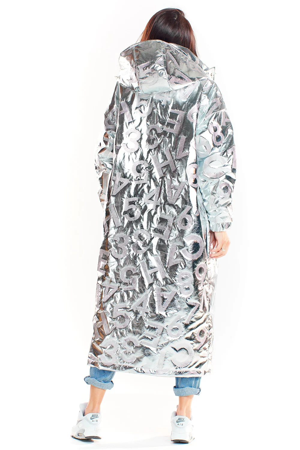 Manteau oversize gris – Image 3