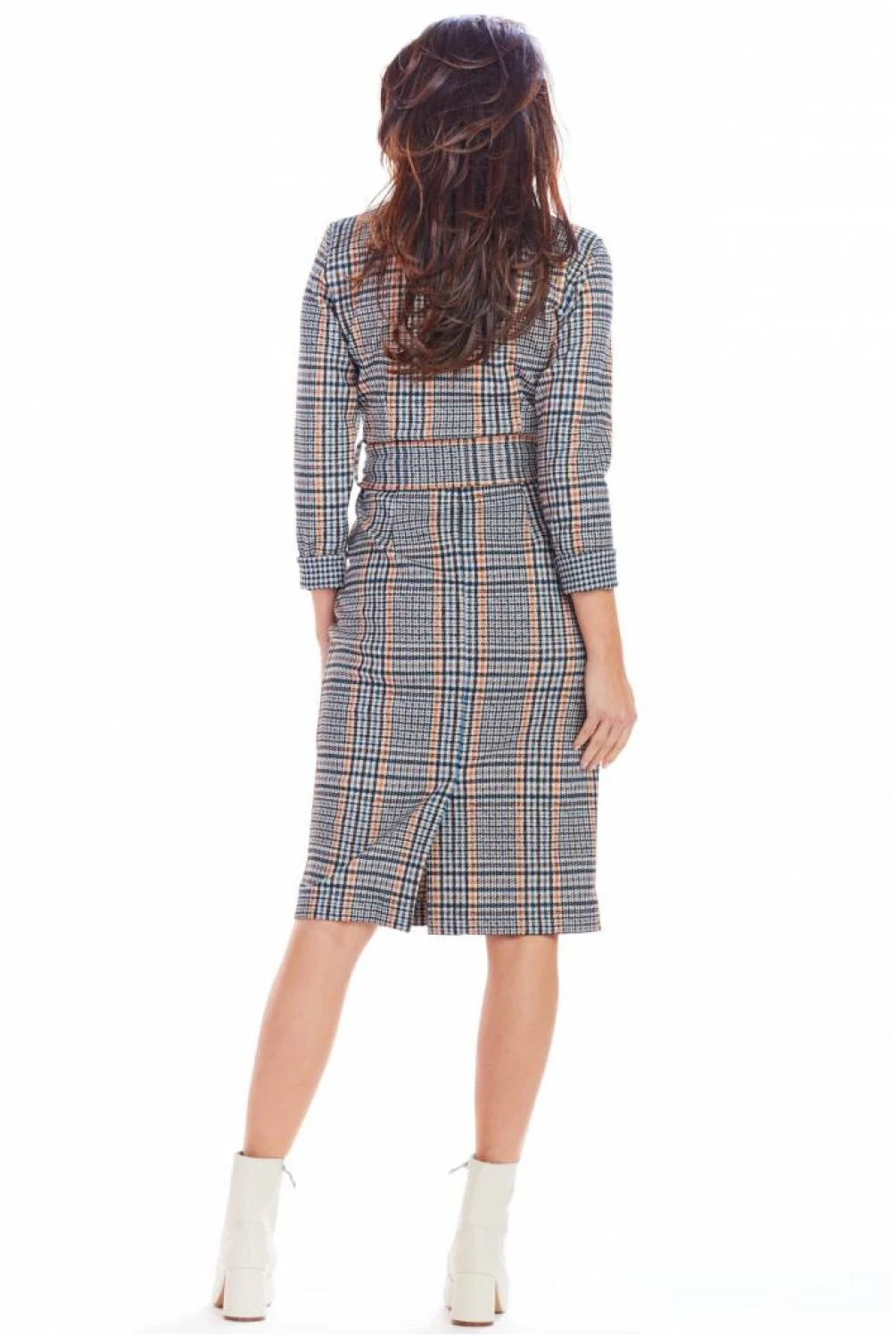 Robe midi bleue marine – Image 3