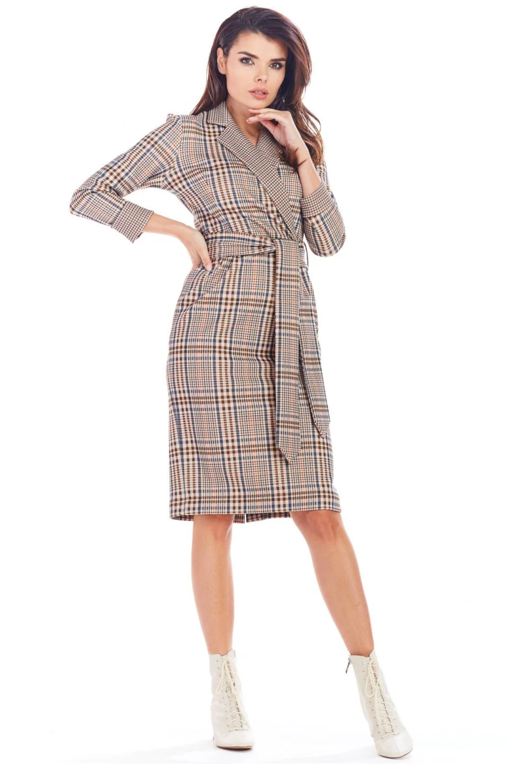 Robe midi brune – Image 2