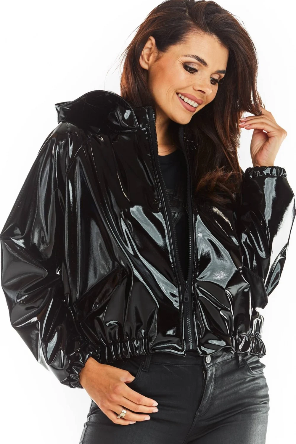 Veste noire à capuche