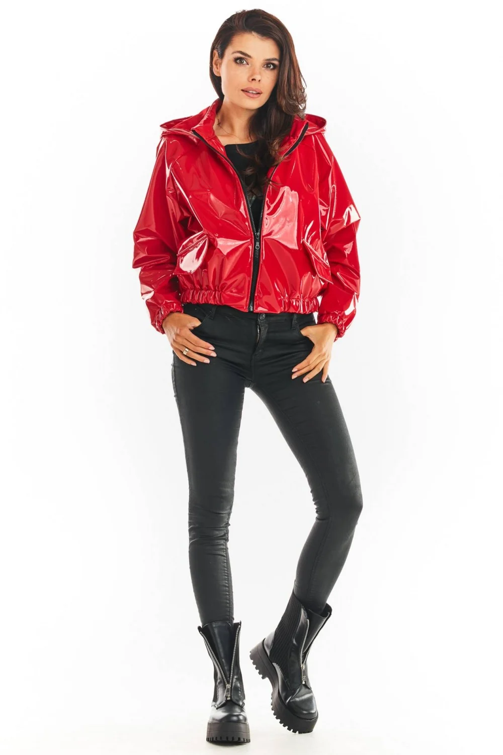 Veste rouge à capuche – Image 2