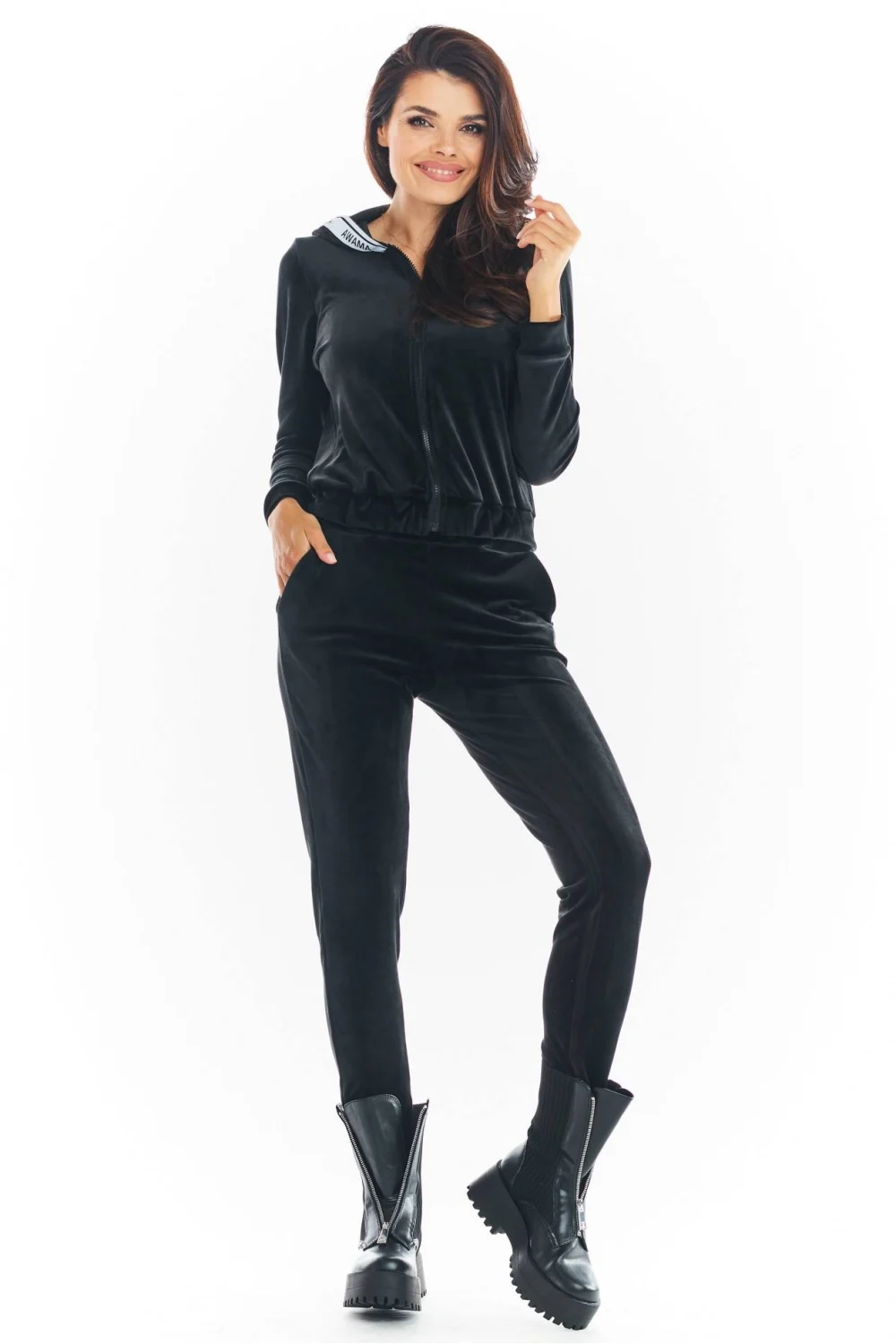 Sweatshirt à capuche noir – Image 2