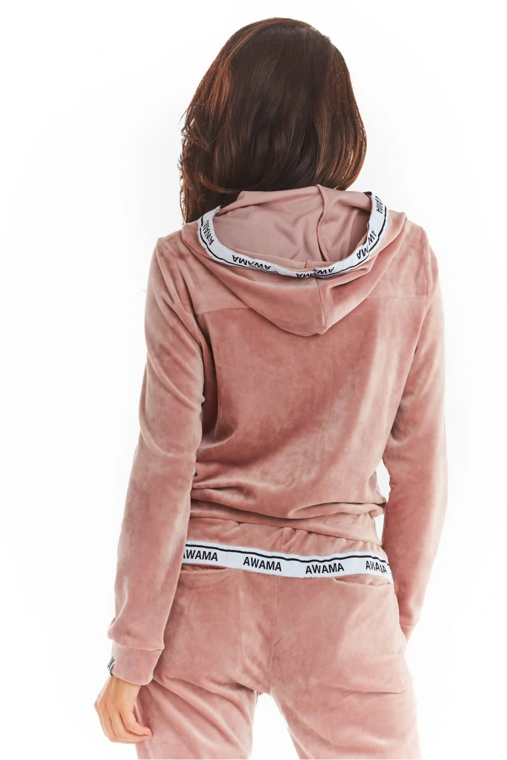 Sweatshirt à capuche rose – Image 3