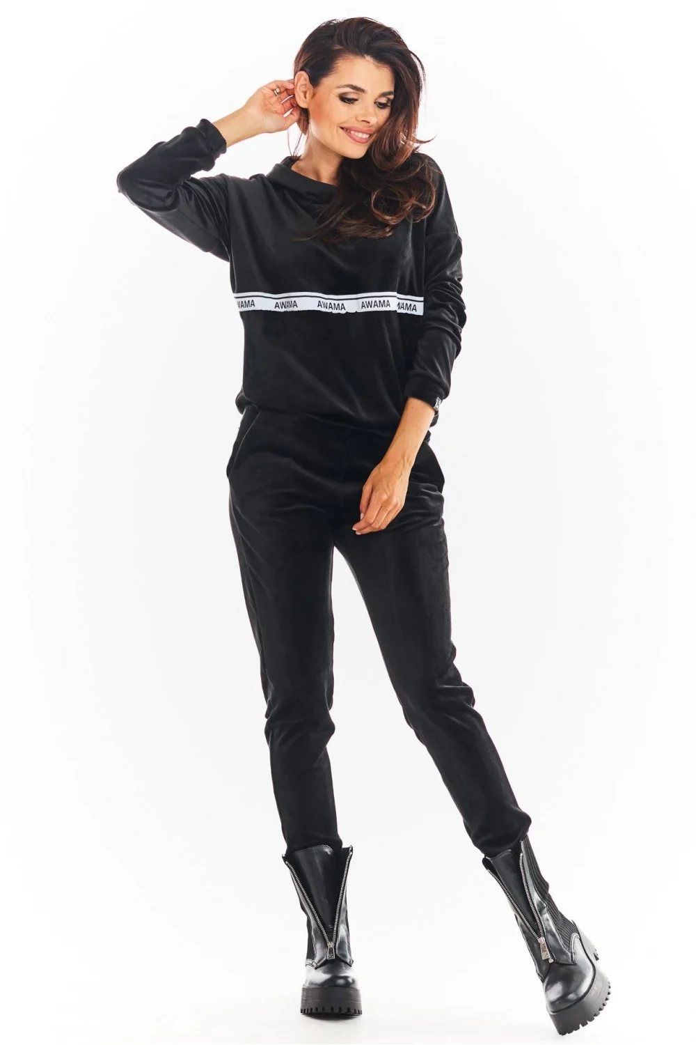 Sweatshirt oversize noir – Image 2