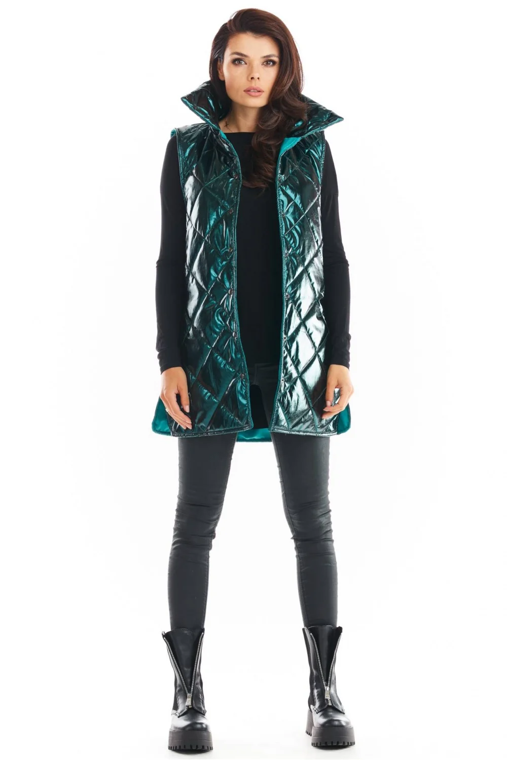 Gilet matelassé vert – Image 2