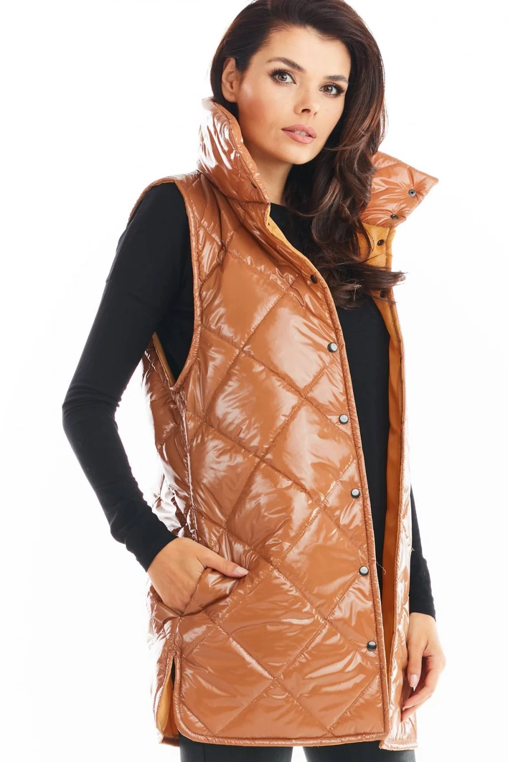 Gilet matelassé beige