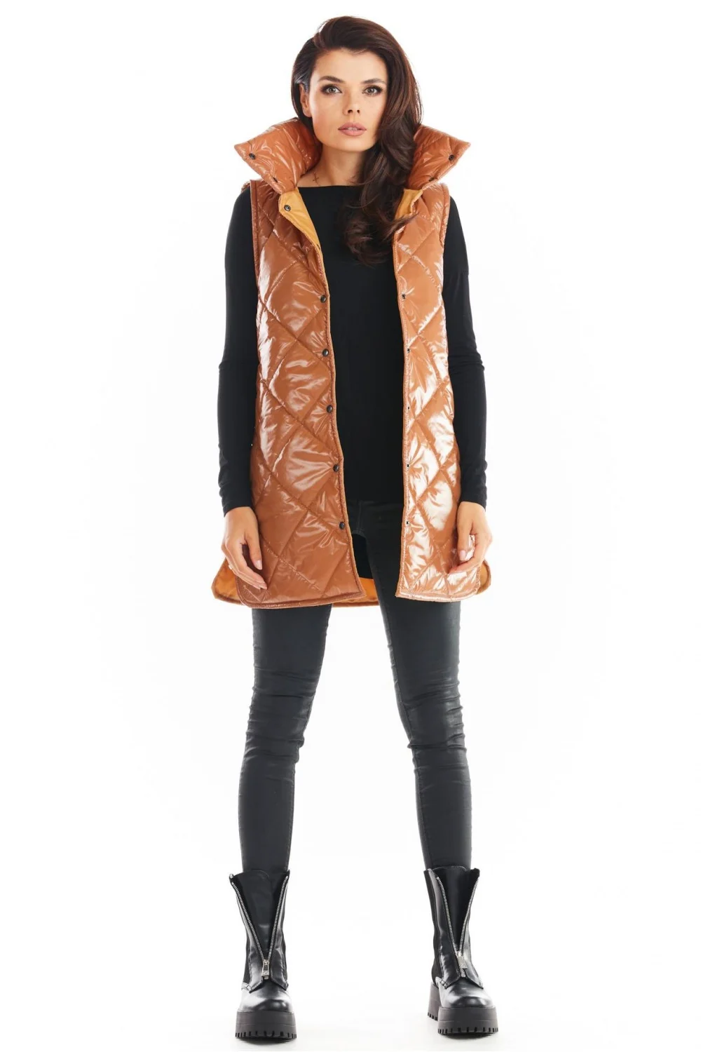 Gilet matelassé beige – Image 2