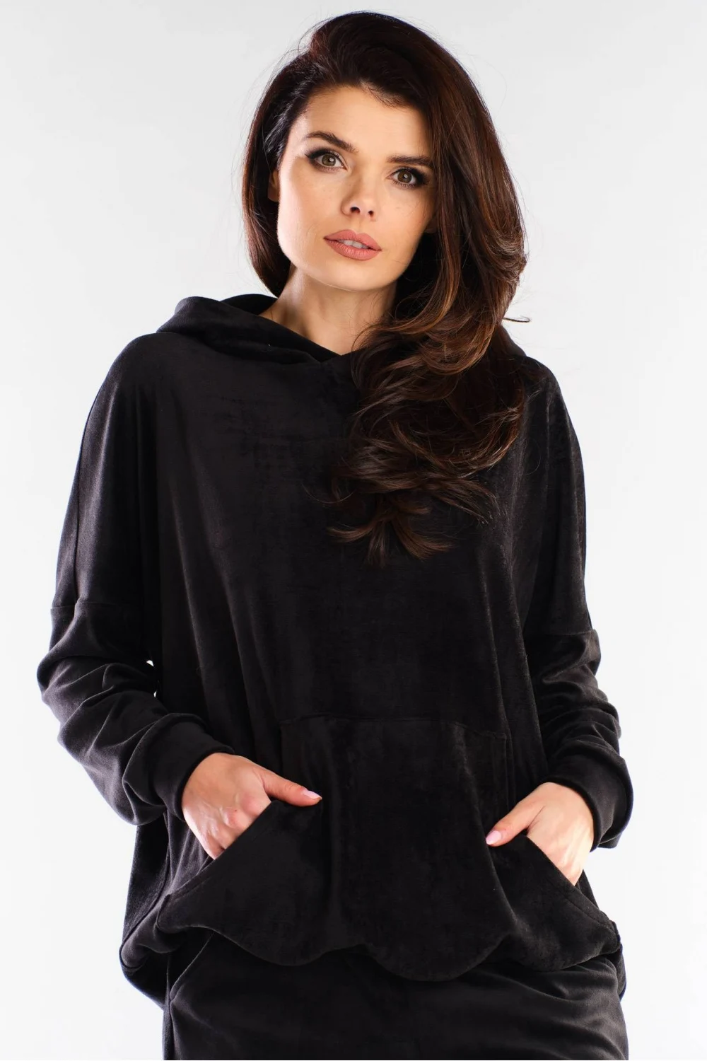 Sweatshirt à capuche oversize noir