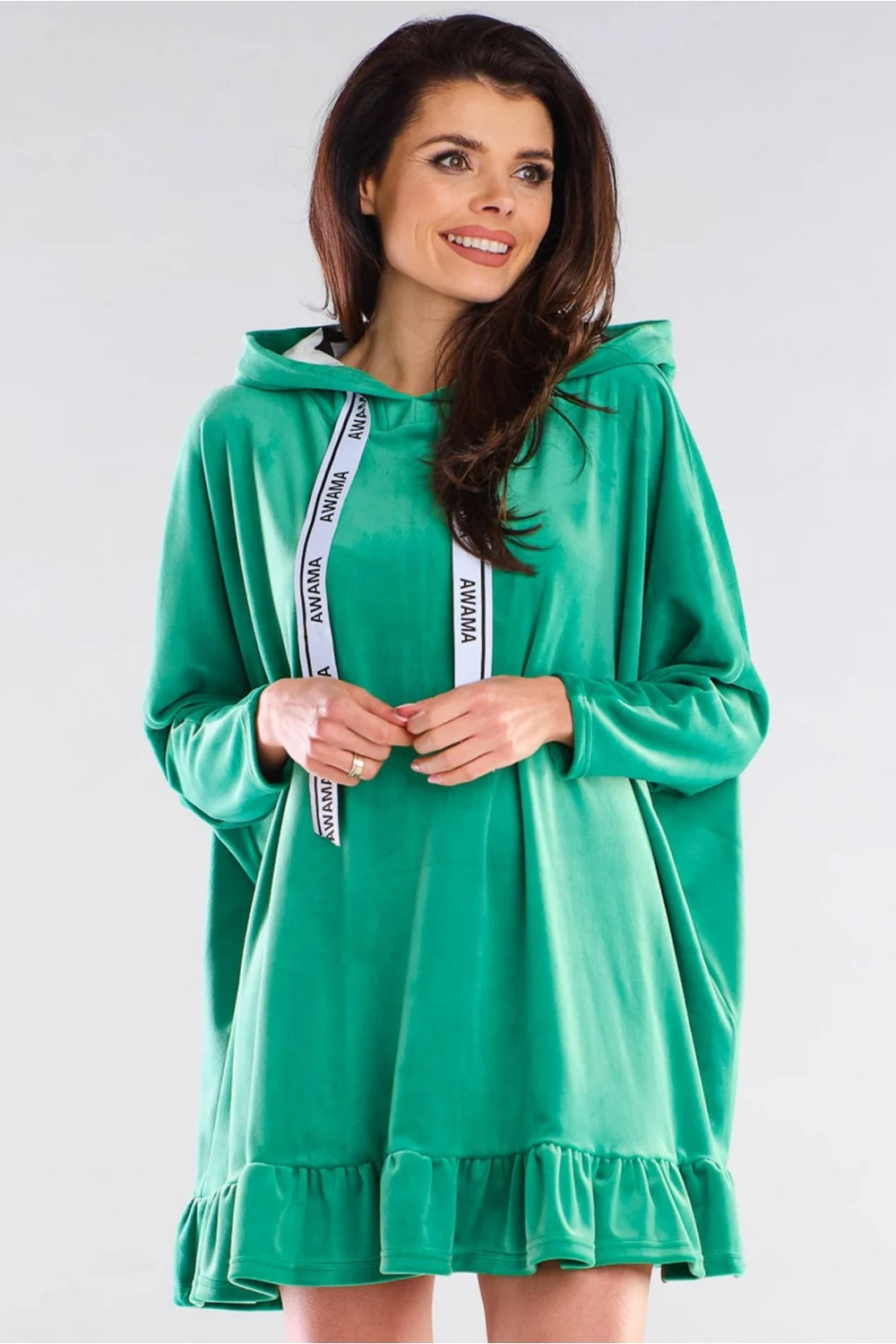 Robe casual verte