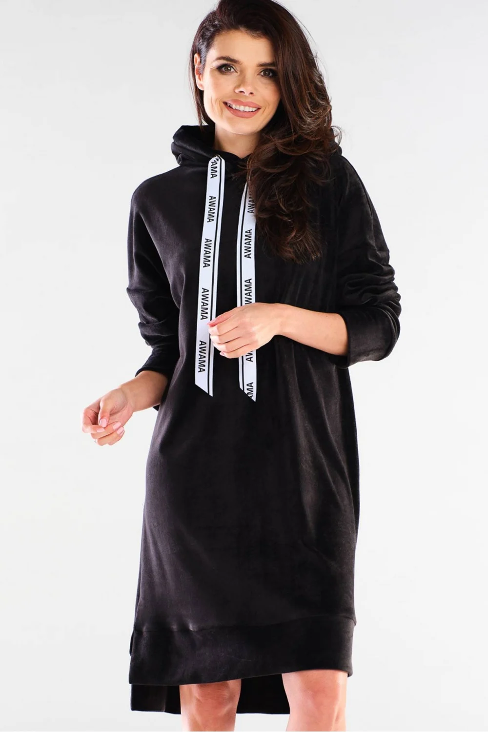 Robe noire en velours