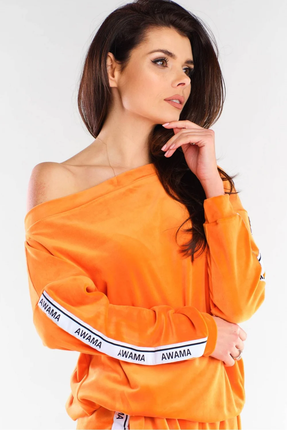 Sweatshirt orange à manches longues – Image 4