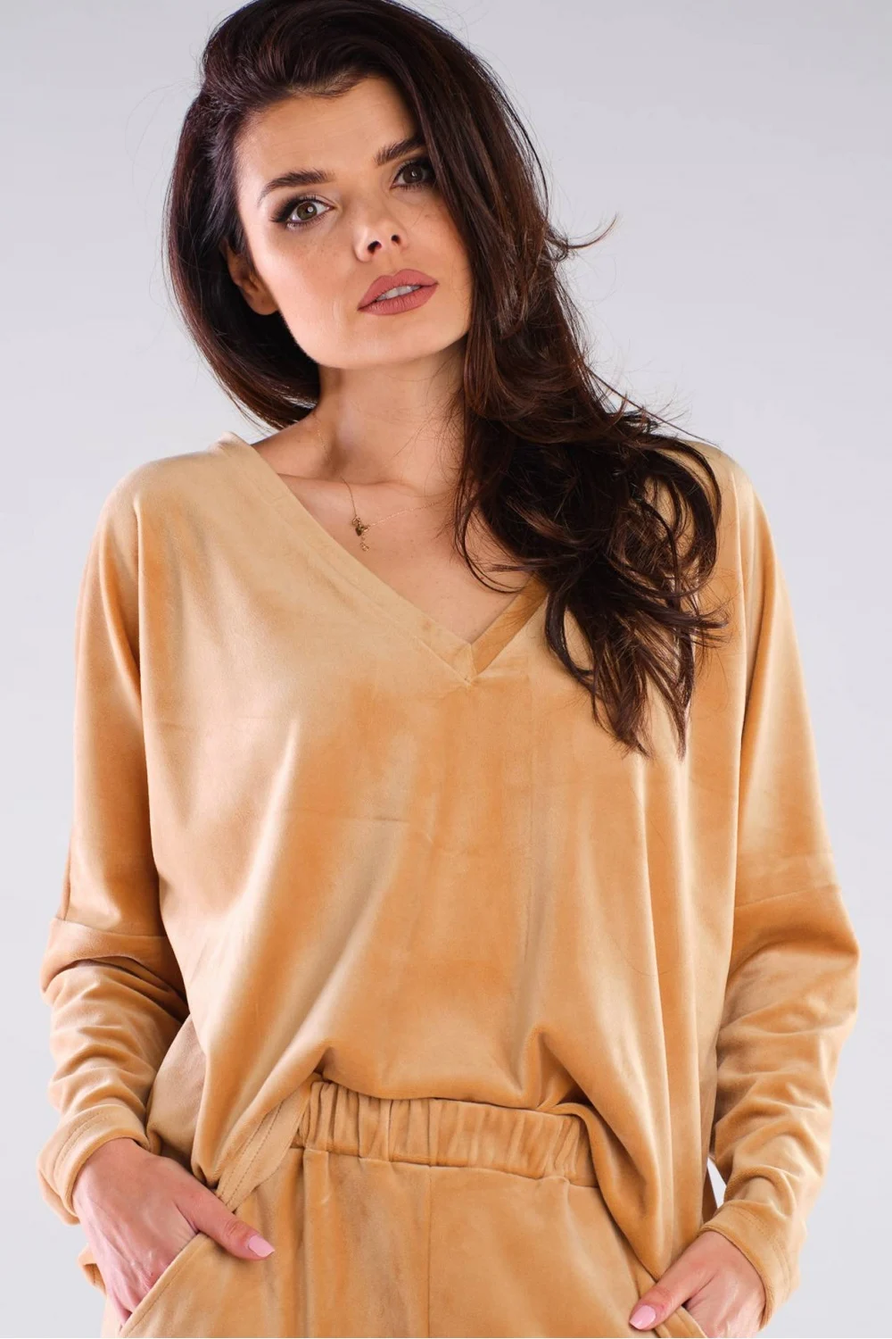 Sweatshirt oversize beige