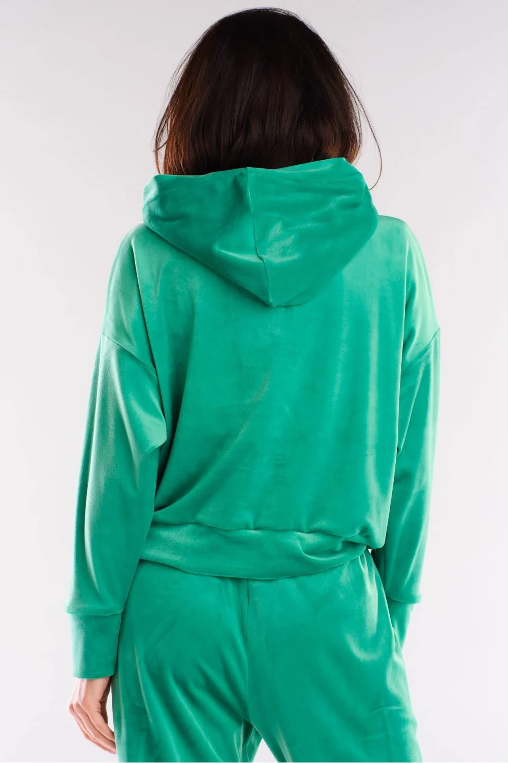 Sweatshirt à capuche vert – Image 3