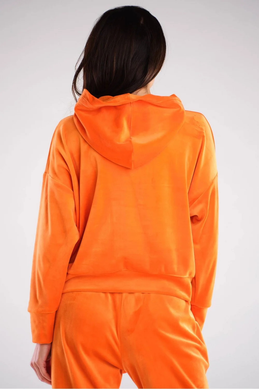 Sweatshirt à capuche orange – Image 3