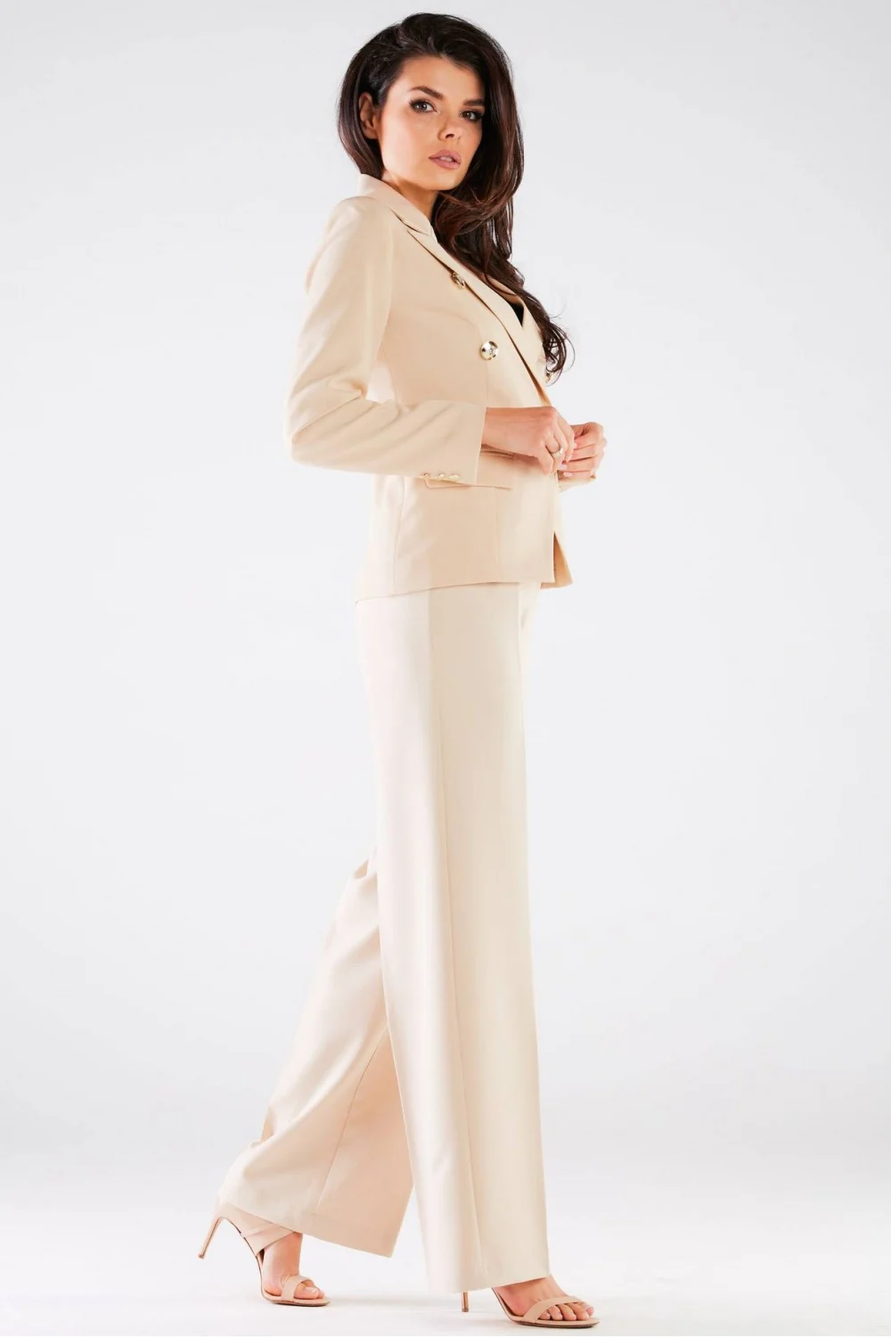 Pantalon large beige – Image 2