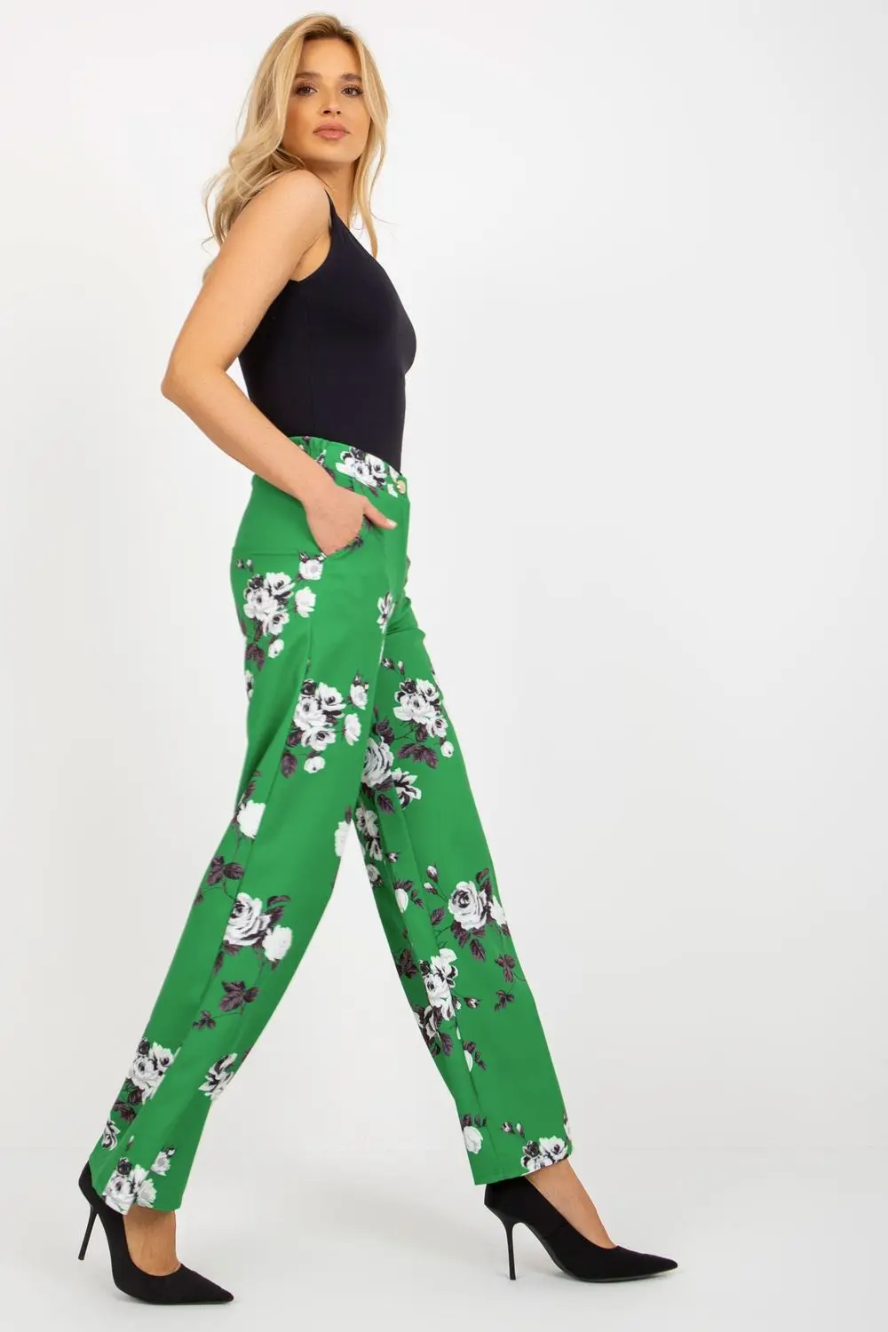 Pantalon large vert – Image 4