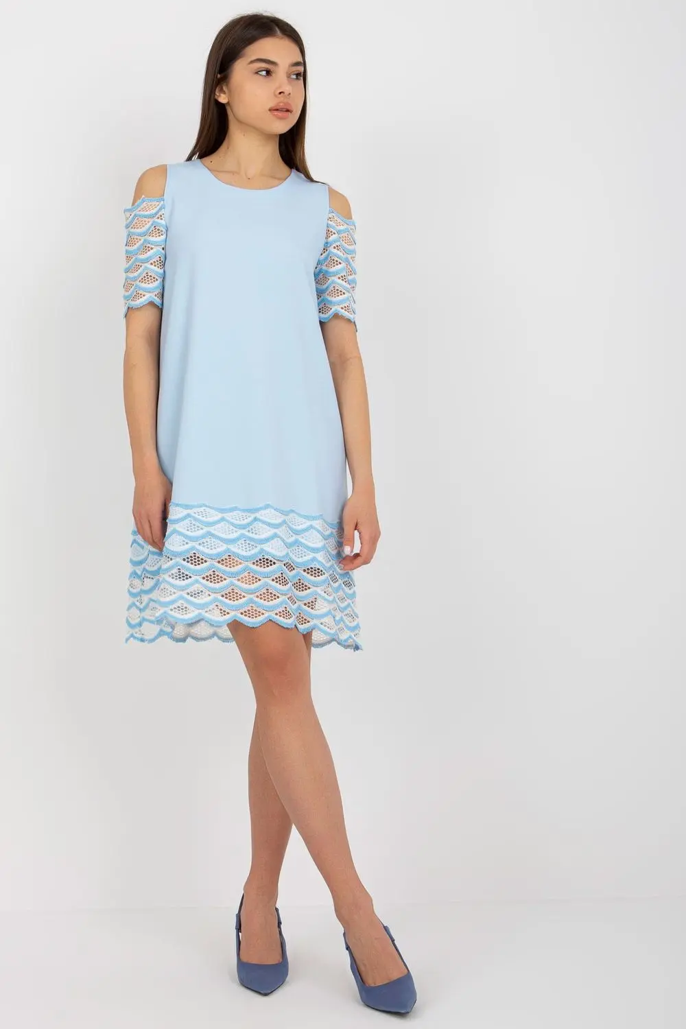 Robe de cocktail bleue – Image 2