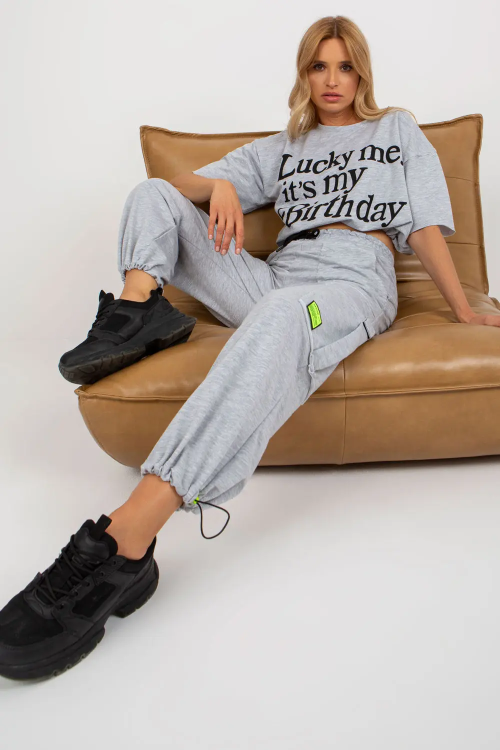 Ensemble sweat gris – Image 3