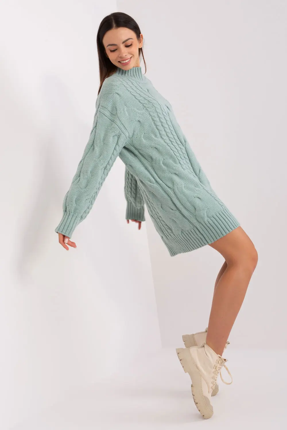 Chandail oversize long vert