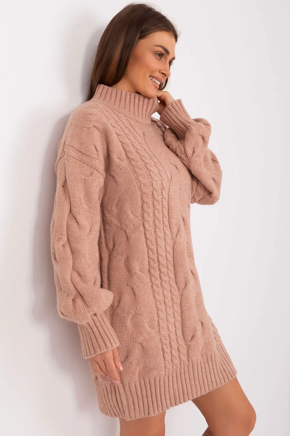 Chandail oversize long rose – Image 3