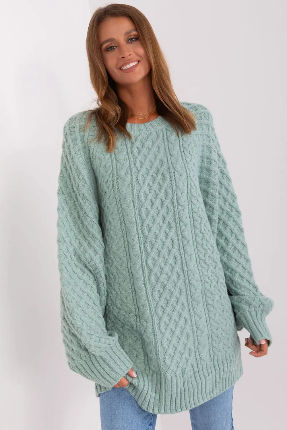 Chandail oversize long vert
