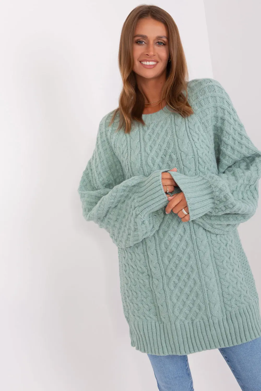 Chandail oversize long vert – Image 2