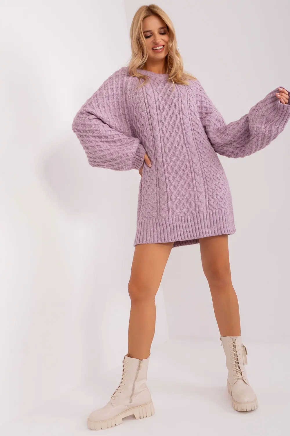 Chandail long violet