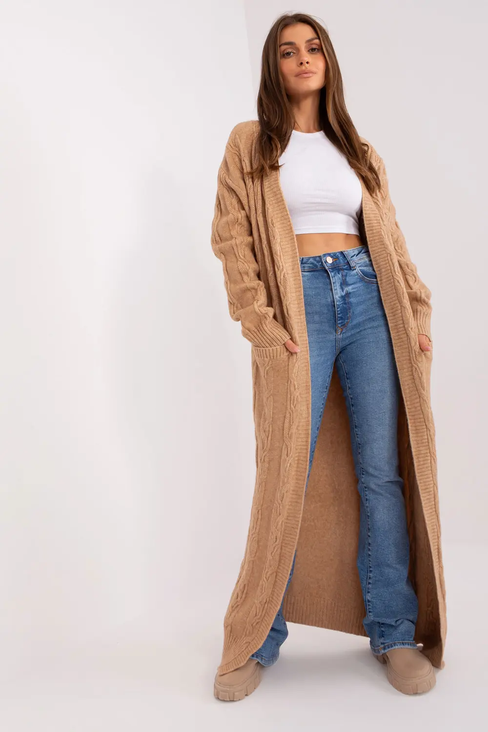 Cardigan brun – Image 3