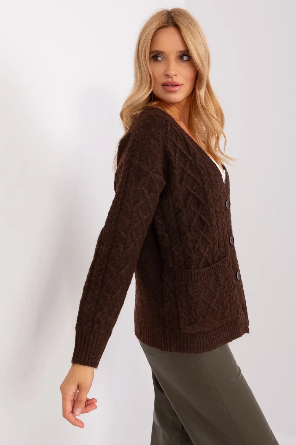 Cardigan brun – Image 2