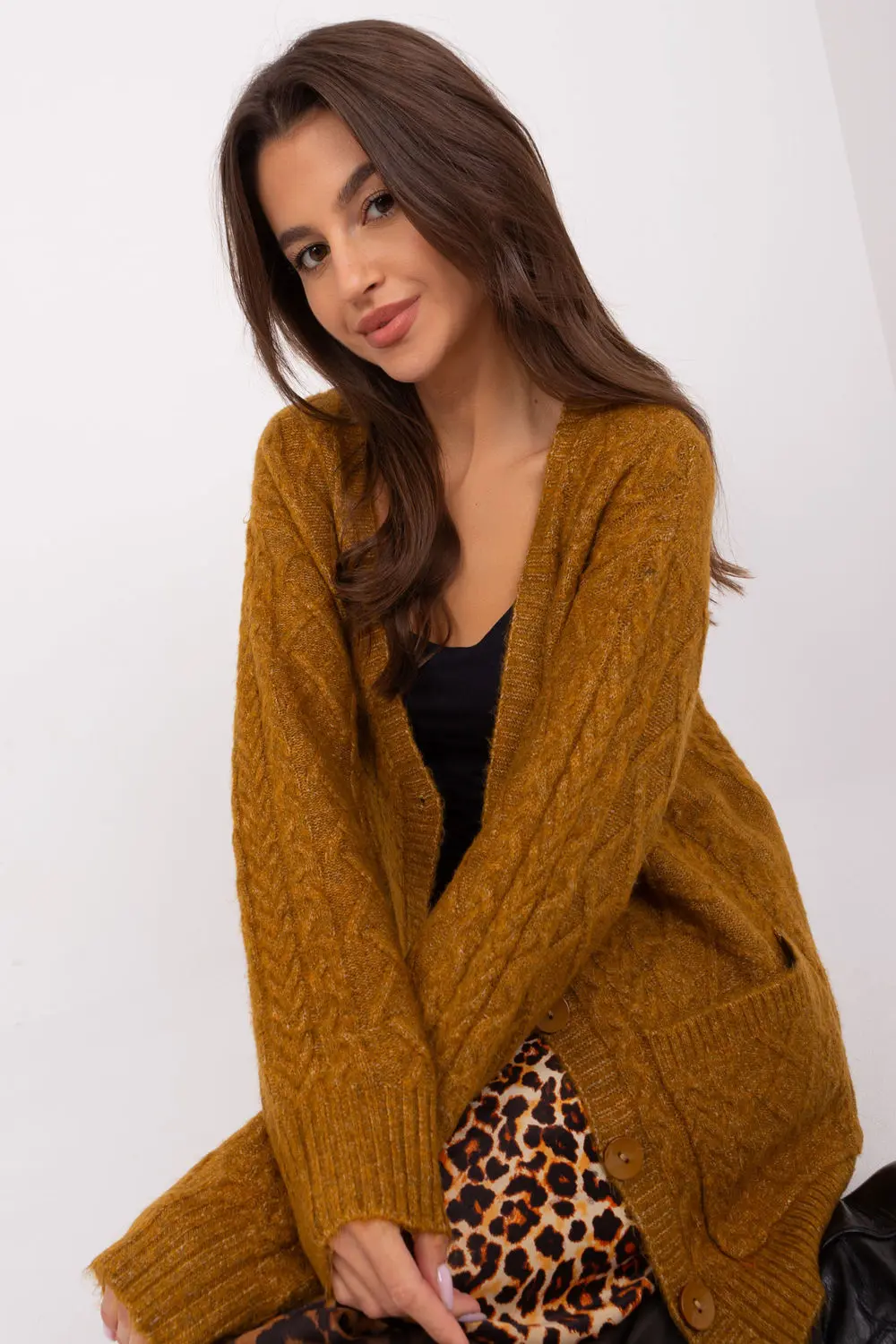 Cardigan jaune