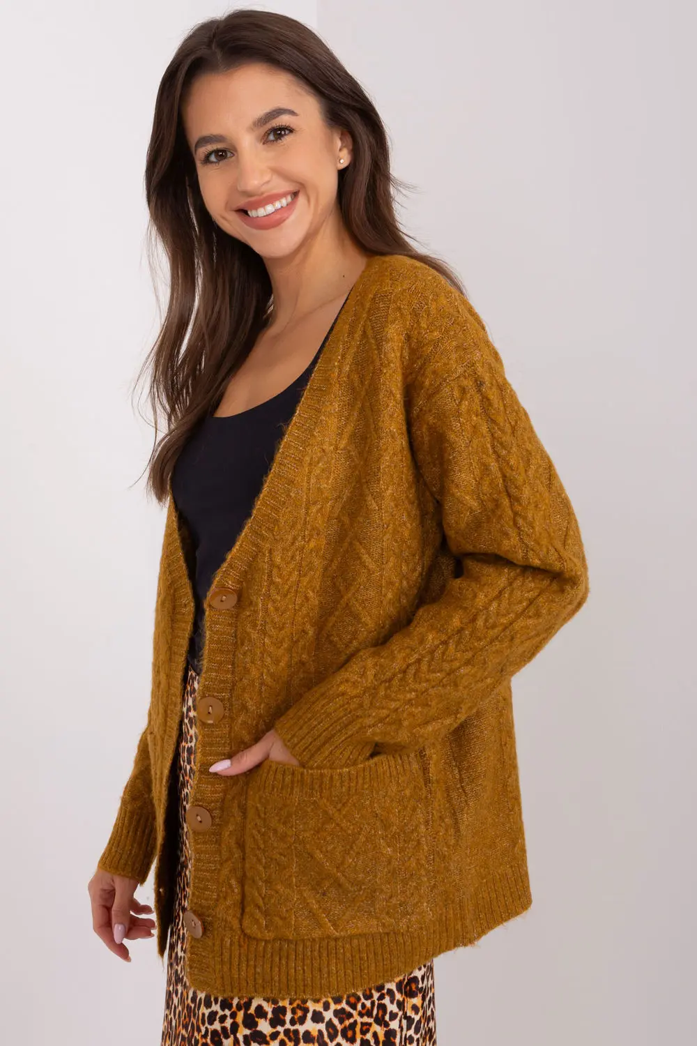 Cardigan jaune – Image 2
