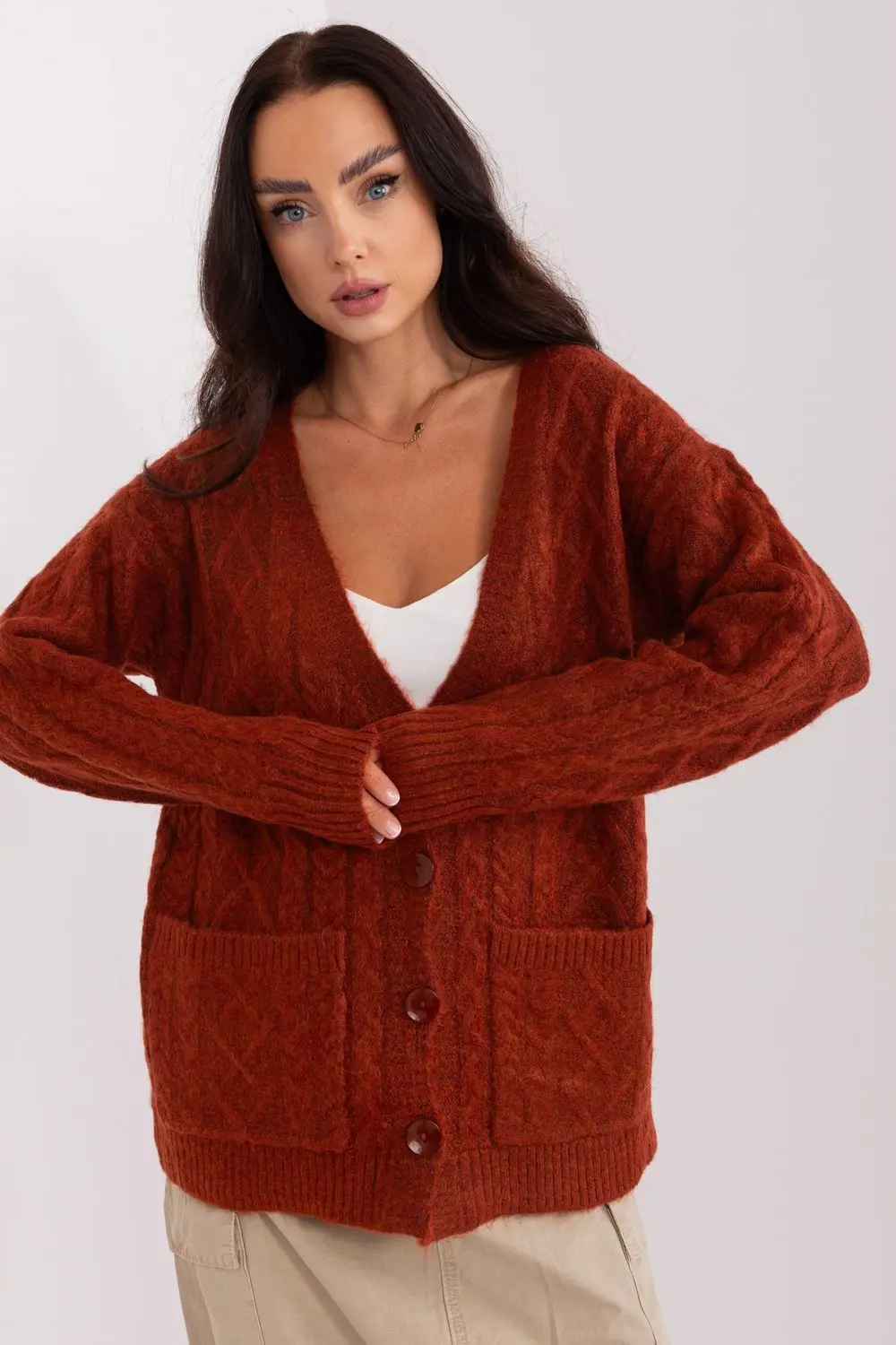 Cardigan orange
