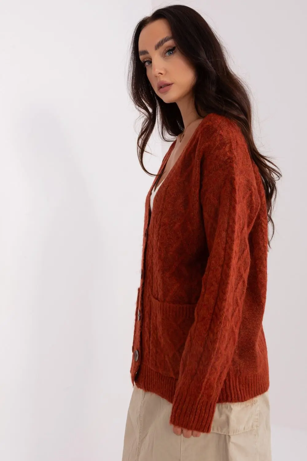 Cardigan orange – Image 2